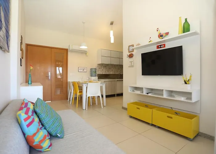 Flat Pe Na Areia Vista Mar Oka Beach Muro Alto